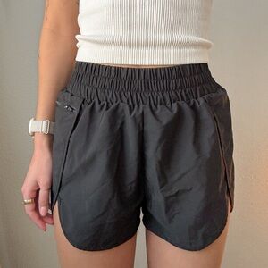 Black Women's Athletic Shorts with Pockets